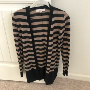 Striped LOFT Cardigan Sweater